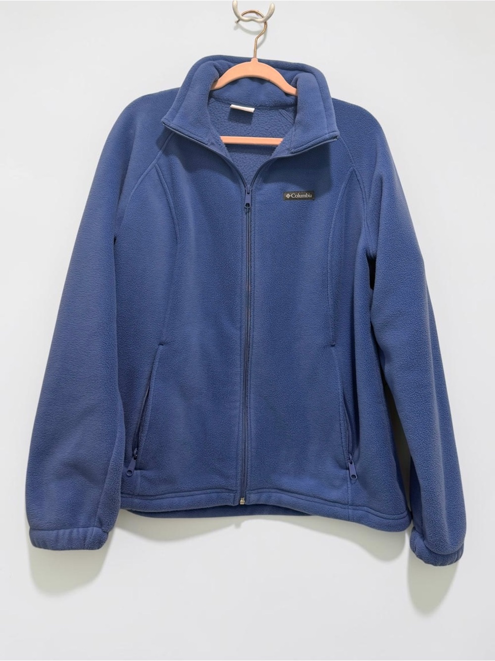 Columbia Blue Full Zip Fleece Jacket Women’s XL